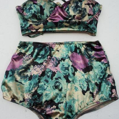!!! Floral Bikinis Vintage Style With Beautiful..